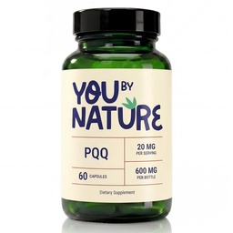 PQQ Supplement 20mg - Pyrroloquinoline Quinone, Single Ingredient, Vegan, Gluten Free, No Fillers, Unflavored, 2 Capsules Daily, 60 Capsules (30-Day Supply)