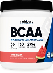 Nutricost BCAAパウダー(スイカ、30サービング) - 最適2:1比