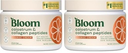 Bloom Nutrition Bovine Colostrum Powder, Orange Cream, 25 Servings, 2 Pack | Gut Health, Immune Support, Hair Growth & Beauty Supplement, Gluten Free, Sugar Free