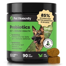 ペット Honesty Probiotics for Dogs for Occasional Diarrhea & Bowel Support、Duck 90 ct、Duck 90 ct)