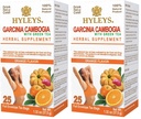 HYLEYS Tea Garcinia Cambogia Green Tea with Orange Flavor - 25 Tea Bags (Pack of 2)