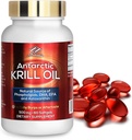 Antarctic Krill Oil Dietary Supplement (500 mg, 60 Softgels)