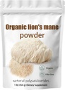 Organic Lion's Mane Mushroom Powder- Lions Mane Mushroom Supplement Extract Powder