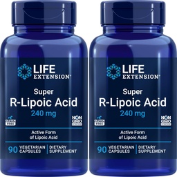 ライフエクステンションスーパーR-リポ酸240mg、90ベジーカプセル(2パック)