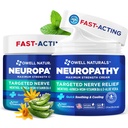 Owell Naturals Neuropathy Cream Extra Strength – Fast Absorbing Cooling for Leg, Feet & Hands – Advanced Soothing Formula with Aloe Vera, Arnica, MSM & Vitamin B6 – Made in USA, 2 fl oz (2 Pack)