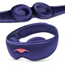 Manta Silk Sleep Mask – Premium 22 Momme Silk Eye Mask, Designed for Blackout Comfort, Breathable and Washable, Adjustable Fit (Purple)