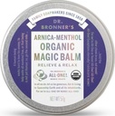 Dr. Bronner's - Organic Magic Balm (Arnica-Menthol, 2 Ounce) - Made with Organic Beeswax and Organic Hemp Oil, Relieves and Relaxes Sore Muscles and Achy Joints, Moisturizes and Soothes Dry Skin