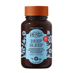 ハーブなど。 ディープスリープSoftgels - ハーブ睡眠サポートサプリメント - パッションフラワー、チャモミール&レモンバームと休息& Calmingサポート - 60Softgels(60サービング)