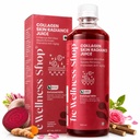 The Wellness Shop Skin Radiance Collagen Juice – 500ml | Collagen + Biotin + Hyaluronic Acid + Vitamin C | Anti-Aging Skin Support | Hair & Nail Growth | Daily Beauty Supplement | No Added Sugar