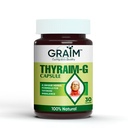 Graim Thyraim-G Herbal Supplement for Hypothyroidism - 30 Capsules | Non-Hormonal, Supports Healthy TSH Levels, Improves Fatigue & Mood Swings Pack Of_1