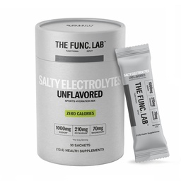 The Func. Lab Daily Electrolytes - Unflavoured | 30 Sachets | Instant Hydration Powder with Sodium, Potassium, Magnesium | Sugar-Free, No Preservatives | Instant Energy, Performance & Recovery Drink