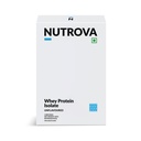 Nutrova Whey Protein Isolate Unflavoured Travel Pack | 25g Protein per 30g Scoop, 5.5g BCAAs | No Added Sugar | Easy to Digest Protein Powder for Men & Women