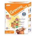 Groviva Gold Milk Protein Powder for Kids | 2-6 Years | 750g Chocolate BIB| 46 Nutrients | Growth & Digestive Nutrients | Supports Physical Growth, Brain Development, Immunity & Eye Health