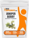 BulkSupplements.com Juniperベリーエキスパウダー - Juniper Berries、Juniper Berry Powder - Gluten Free、500mg/サービング、250g(8.8オンス)(パッケージ1)