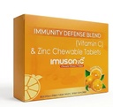 Vitamin C & Zinc Chewable Tablets for Immunity Booster | Orange Flavor | Supports Skin Health, Energy & Antioxidant Protection | Daily Immunity Supplement for Men, Women & Kids | 120 Tablets