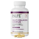 INLIFE Multi Collagen Complex Supplement, Type I II III V X, 90 Tablets