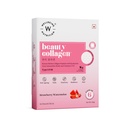 WELLBEING NUTRITION Beauty Korean Marine Collagen|Type 1 & 3 Peptides, Hyaluronic Acid, Astaxanthin, Biotin, Vit C|Hydration, Elasticity, Hair Growth|Strawberry Watermelon 6 Sachets, 1 count, 48 grams