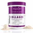 HealthyHey Nutrition Collagen Powder|Collagen Supplement for Glowing Skin|Pure Hydrolysed Collagen Powder for Women & Men|Unflavoured - Pack of 1-250 grams