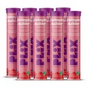 PLIX - THE PLANT FIX Collagen Builder Bubbly Effervescent - 15 Tablets (Pack of 8, Watermelon) for Hydrated Skin & Anti-Aging | Amino Acid Blend For Collagen Production | Vitamin C & E | 100% Vegan