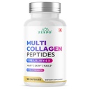Zespo Collagen Peptides 1200mg Multi Collagen Supplement, 120 Capsules