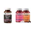 Carbamide Forte Hydrolyzed Collagen Tablets With Type 1 & 3 Collagen & Japanese Reduced L Glutathione And Vitamin C Supplements for Skin Health | 180 Tablets + 30+30 Tablets