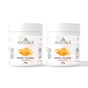 Marine Collagen Hydrolyzed Japanese Peptides, Anti-Aging Formula, Orange Flavor, No Fishy Aftertaste, 4.25g Collagen Per Scoop, Sugar-Free, Supports Radiant Skin and Nail Strength (Pack Of 2)