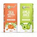 Nutriorg Seabuckthorn Juice 500ml and Amla Juice 500ml | Immunity Booster