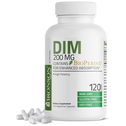 Bronson DIMの補足200のMGのDiindolymethaneおよび高められた吸収のためのBioPerine、エストロゲンのMetabolism及びバランスの取れたホルモンのレベル、120のベジタリアンのカプセルを維持します