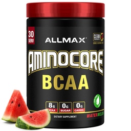 ALLMAX栄養アミノコアBCAA - 8G BCAA - 100%純粋なブランチチェーンアミノ酸 - グルテンフリー - 透かし - 315グラム