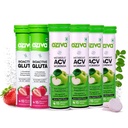 OZiva ACV Moringa| Control Cravings | Green Apple (Pack of 4) and OZiva Bioactive Glutathione Tablets for Radiant Skin - (Pack of 2), Strawberry