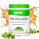 OZiva Pro Collagen Peptides, Skin & Hair, Type I & II, Caramel, 250g