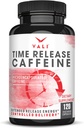 VALI Time Release Caffeine 100mg Capsules- Smart Slow Release for Extended Energy & Focus. Advanced Nootropic Supplement. Brain Booster Active Performance, Alertness & Clarity. 120 Veggie Capsules