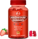 Magnesium Gummies 100mg High Strength - Fruity Flavors Gummy Bear, Healthy Mineral Supplements Promotes Muscle, Energy & Digestion