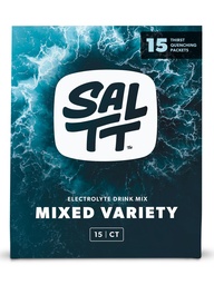 SALTT の電解質の粉のパケット、すべての事の混合されたバラエティ パック(15 パケット) - マグネシウム、カリウム、ナトリウム、トレースの鉱物 - ビーガン & グルテンフリー - 旅行本質 - 米国製