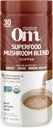OM MUSHROOM SUPERFOOD コーヒー ブレンド – ライオンズ・マネ、コルディセプ、レシ、トルコテール&イチョウとオーガニックアラビカ – エネルギー、フォーカス、明快さをサポートします – 6.24 oz キャニスター (30 サービング)