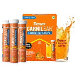 FAST&UP L-Carnitine 2000mg|Supports Weight Loss & Fat Burn|Orange|Pack of 3