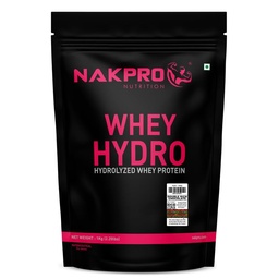 NAKPRO NUTRITION HYDRO Whey Protein Hydrolyzed | 26.4g Protein | 1 Kg DoubleRich-Chocolate