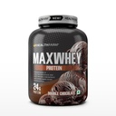 Healthfarm MaxWhey Whey Protein Powder | 24g Protein | Fast Absorbing Protein (Double chocolate) 2kg
