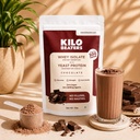 KiloBeaters Whey Isolate + Yeast Protein Powder, Chocolate, 1 kg