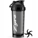 Zyro Protein Shaker Bottle 750ml PC Material with Flip Cap Smoke Black