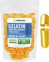 XPRS Nutra Size 2 Empty Capsules - 100 Count Empty Gelatin Capsules - Pills DIY Capsule Filling - Pure Bovine Pill Gel Caps for Do-It-Yourself Supplements (Gold)