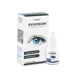 Herbal Eyedrops Relieves Eye Strain, Dryness, Redness & Itching |Cooling Daily-use Eyedrops with goodness of Ayurvedic Herbs 10ml (Pack of 4)