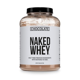 NAKED Wheyタンパク質サプリメントパウダー、チョコレート、GMOフリー、大豆フリー、グルテンフリーエイド筋肉の成長と回復60サービング、5 Ib