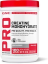 GNC Pro Performance Creatine Monohydrate Powder for Women & Men, 5g Creatine Per Serving, Muscle Building, Energy Production, Endurance, Performance, 100 Servings