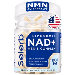 男性のためのNAD +サプリメント - Resveratrol、CoQ10、Lシトルリン、アンチエイジング、スタミナ&セルラーエネルギーサポート60カプセルのための男性のためのNitric酸化物前立腺の健康サプリメント