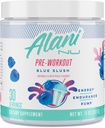 Alani Nu Pre Workout Powder Blue Slush、アミノエナジーブースト、Endurance Supplement、砂糖フリー、200mgカフェイン、L-テアニン、ベータアラニン、L-シトルリン、30サービング
