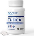 ピュアゲンラボ TUDCA(Tauroursodeoxycholic acid) 500mg/サービング、Bile Salts Liverサプリメント | 有害な添加剤はありません | 非GMO | グルテンフリー | アメリカ製 - 60個のベジタリアンカプセル