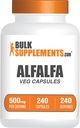 BulkSupplements.comアルファルファエキスカプセル - Alfalfaサプリメント、グリーンスーパーフードサプリメント、アルファルファカプセル - グルテンフリー、1カプセル/サービング、240ベジカプセル(パッケージ1)