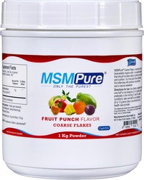 KALAの健康MSMPureフルーツパンチ風味の粗いMSMパウダーフレーク - 関節の健康、皮膚の外観、髪&ネイルサポートのためのUSメイドMSM - 2.2ポンド、有機硫黄