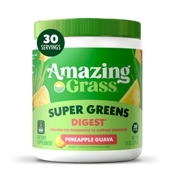 驚くべき草の緑はダイジェストを混合します:有機スピルリナ、Chlorella、ビートの根の粉、消化酵素及びプロバイオティクス、30のサービングとの消化サポートのための極度の緑の粉Smoothieの組合せ